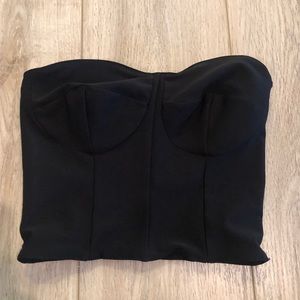 Reformation black bustier  top